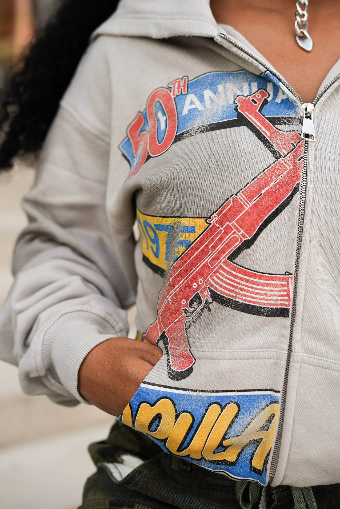 Popular Loner 50th Annual Zip Up Hood