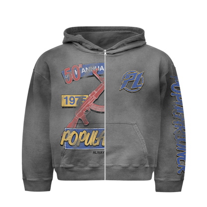 Popular Loner 50th Annual Zip Up Hood