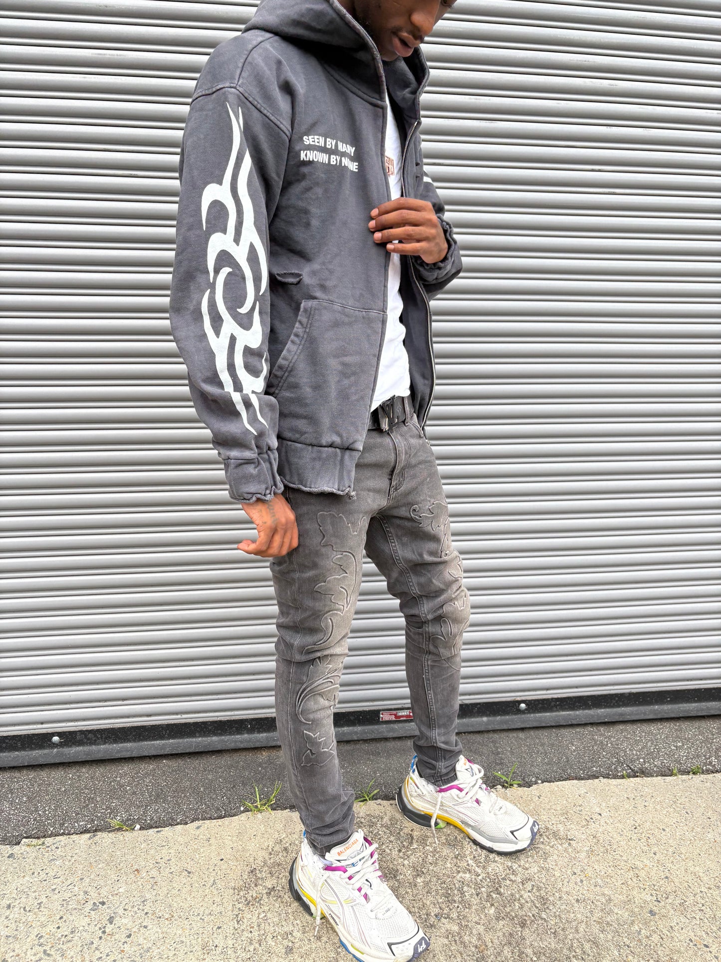 Seen By Many Known By None Zip Up Hoodie